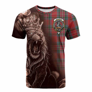 MacBean (MacBain) Tartan Cotton T-shirt Roaring Lion Heritage