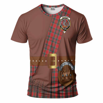 MacBean (MacBain) Tartan Crest T-Shirt Kilt Costume Style