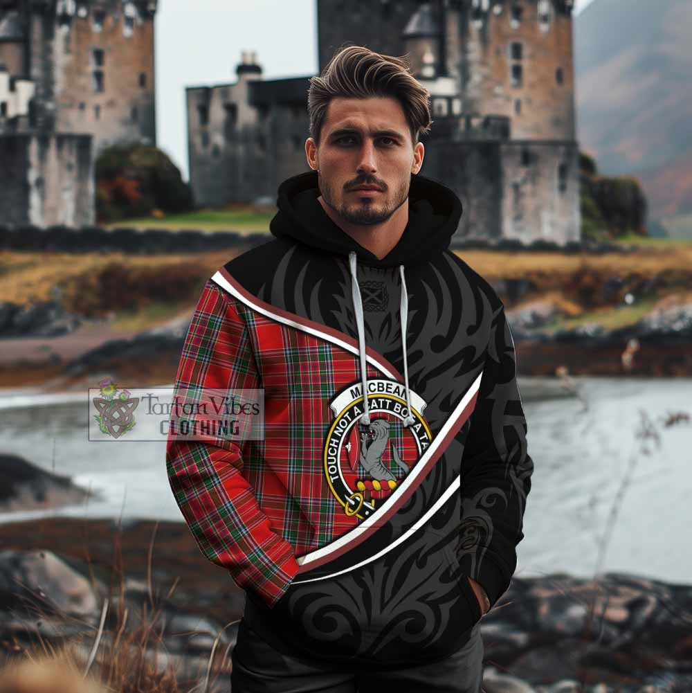 MacBean (MacBain) Tartan Family Crest Cotton Hoodie Celtic Scottish Thistle Floral - Tartan Vibes Clothing