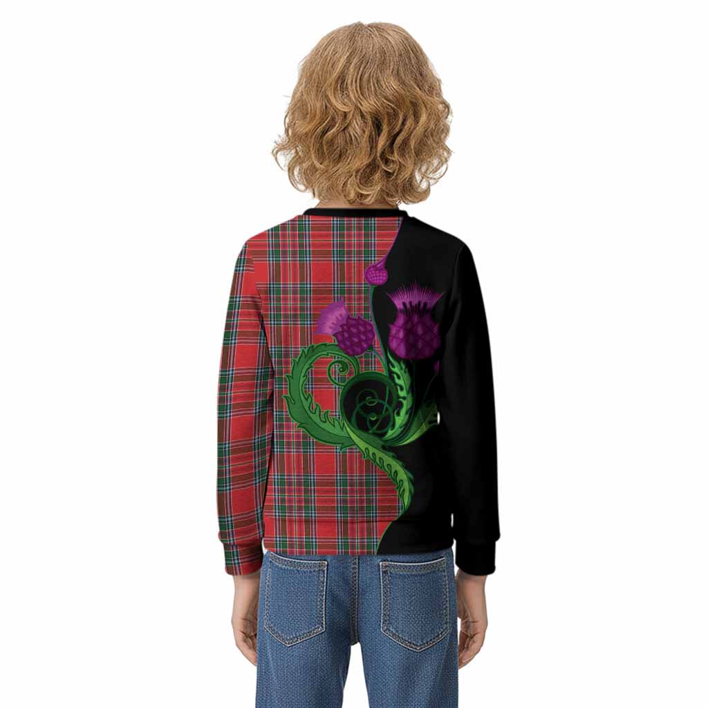 MacBean (MacBain) Tartan Kid Knitted Sweatshirt Traditional Scottish Thistle