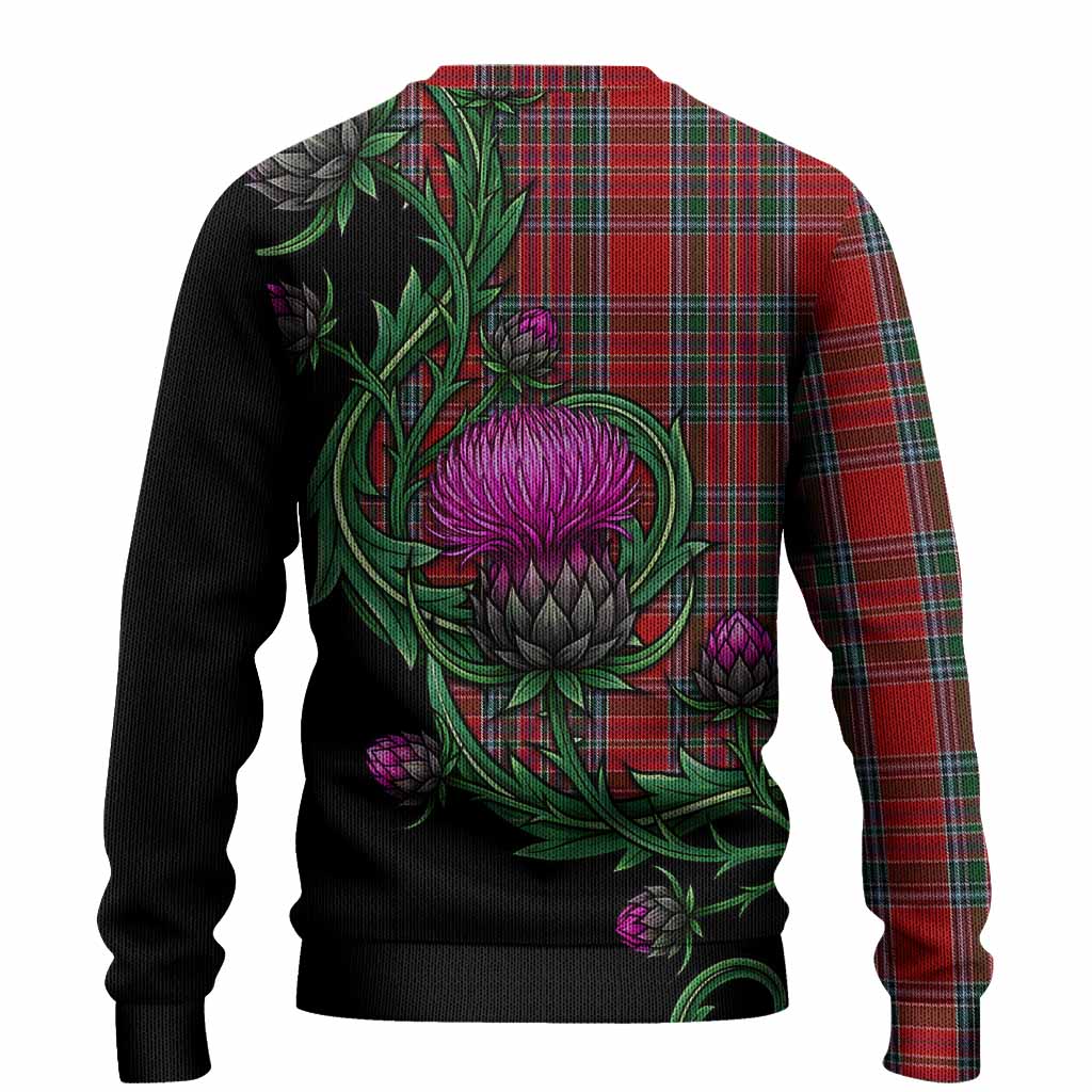 MacBean (MacBain) Tartan Knitted Sweater Resilient Scottish Thistle - Tartan Vibes Clothing