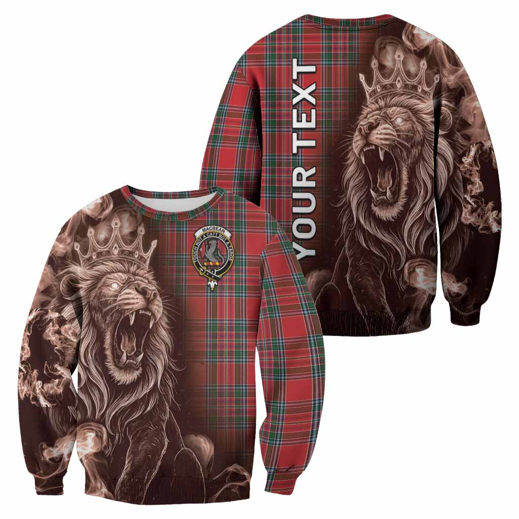 MacBean (MacBain) Tartan Sweatshirt Roaring Lion Heritage