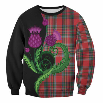 MacBean (MacBain) Tartan Sweatshirt Traditional Scottish Thistle