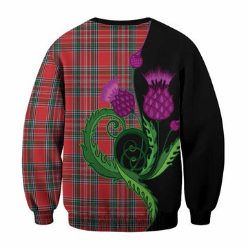 MacBean (MacBain) Tartan Sweatshirt Traditional Scottish Thistle