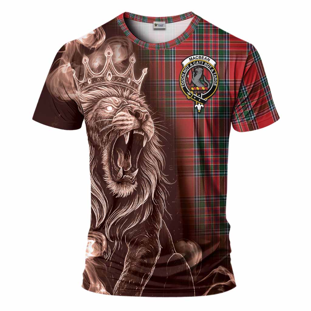 MacBean (MacBain) Tartan T-Shirt Roaring Lion Heritage