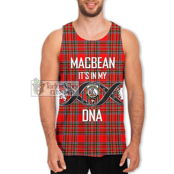 MacBean Modern Tartan Men's Tank Top with Family Crest DNA In Me Style Men - Tartan Vibes Clothing