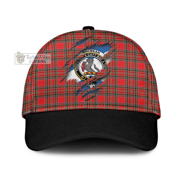 Tartan Vibes Clothing MacBean Modern Tartan Classic Cap with Family Crest In Me Style