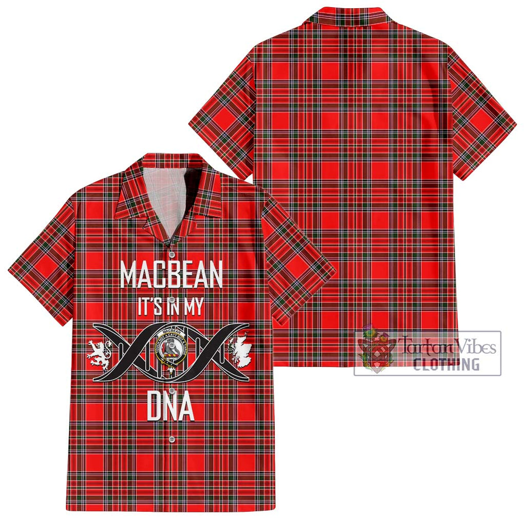 MacBean Modern Tartan Hawaiian Shirt with Family Crest DNA In Me Style Kid - Tartan Vibes Clothing