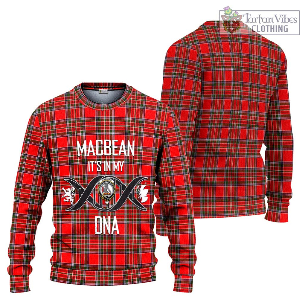 MacBean Modern Tartan Ugly Sweater with Family Crest DNA In Me Style Unisex - Tartan Vibes Clothing