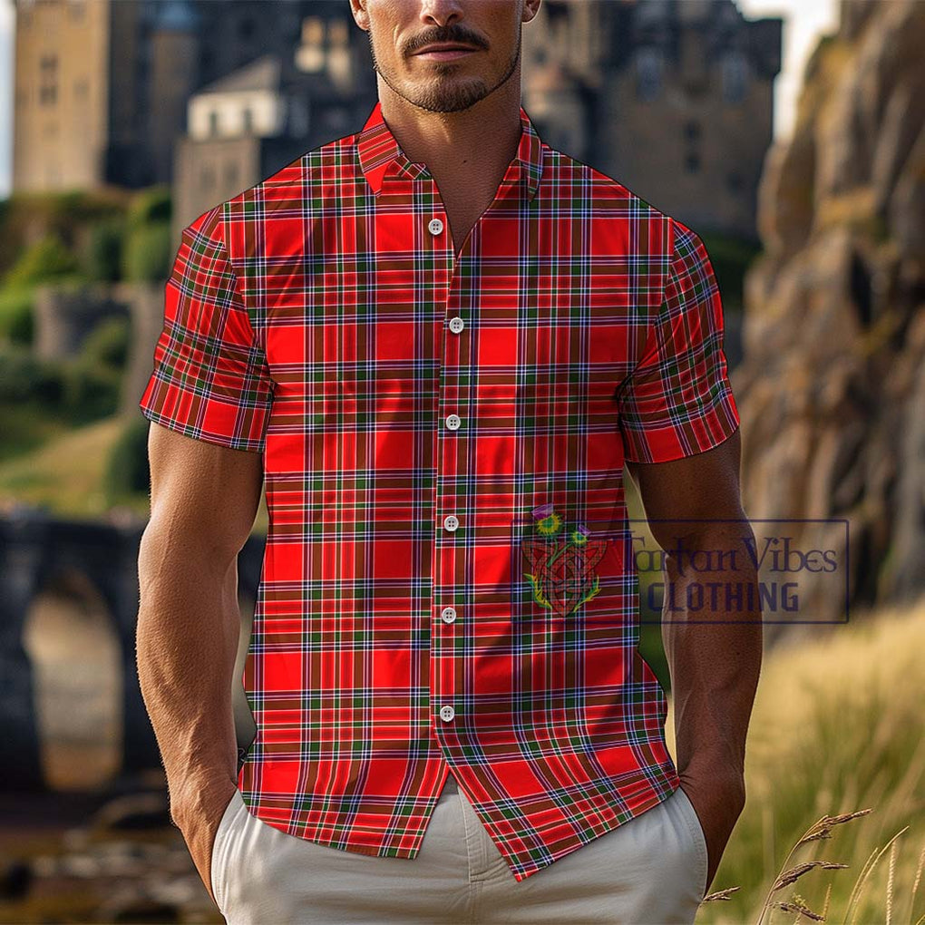 MacBean Modern Tartan Cotton Hawaiian Shirt Kid - Tartan Vibes Clothing