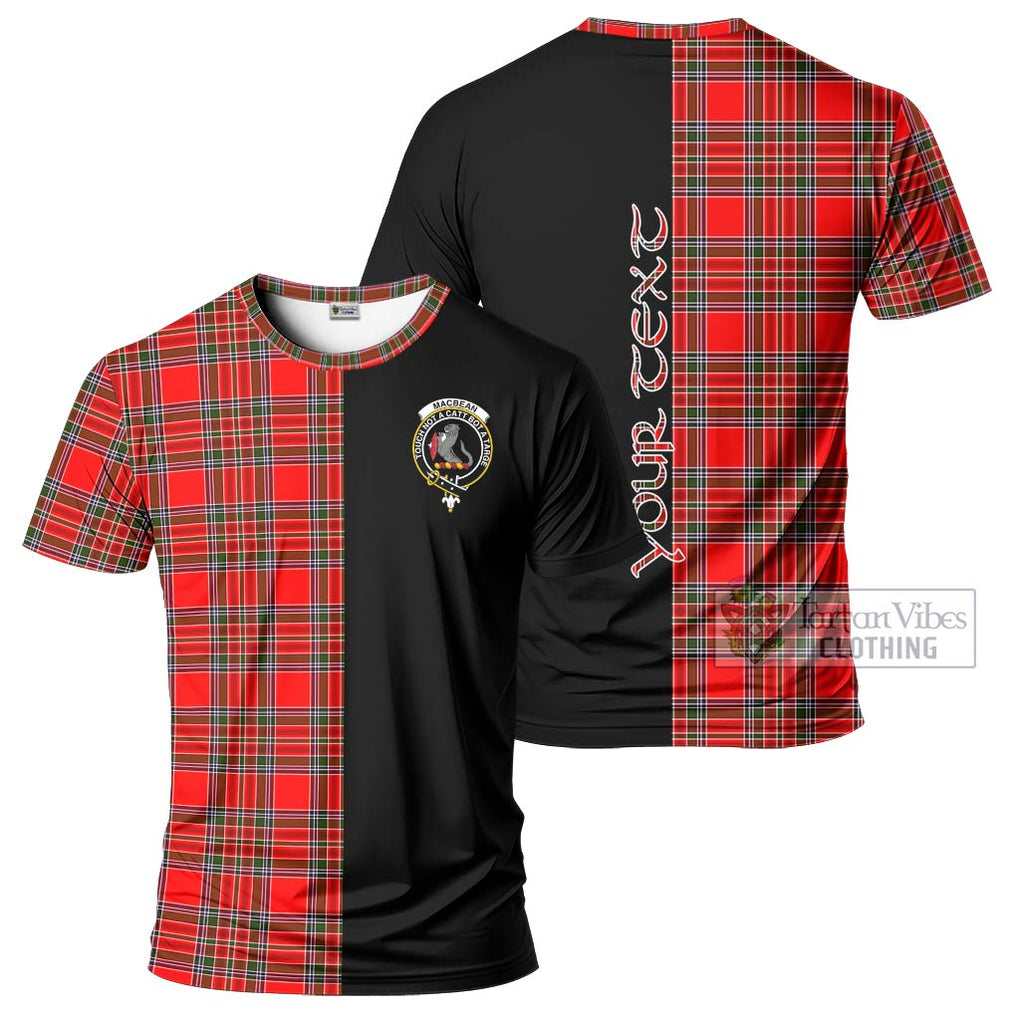 MacBean Modern Tartan T-Shirt with Family Crest and Half Of Me Style Kid's Shirt - Tartan Vibes Clothing