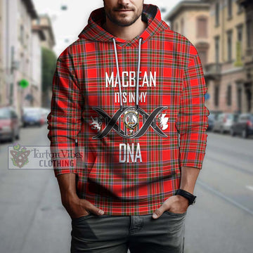 MacBean Modern Tartan Hoodie with Family Crest DNA In Me Style Pullover Hoodie - Tartan Vibes Clothing