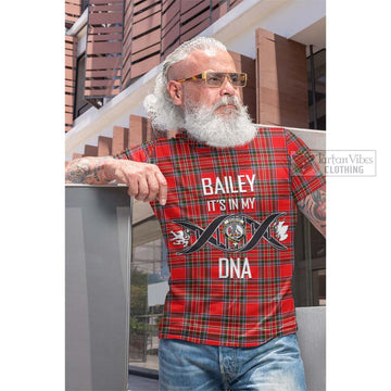 MacBean Modern Tartan Cotton T-shirt with Family Crest DNA In Me Style Men's Shirt - Tartan Vibes Clothing