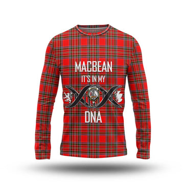 MacBean Modern Tartan Long Sleeve T-Shirt with Family Crest DNA In Me Style Unisex - Tartan Vibes Clothing
