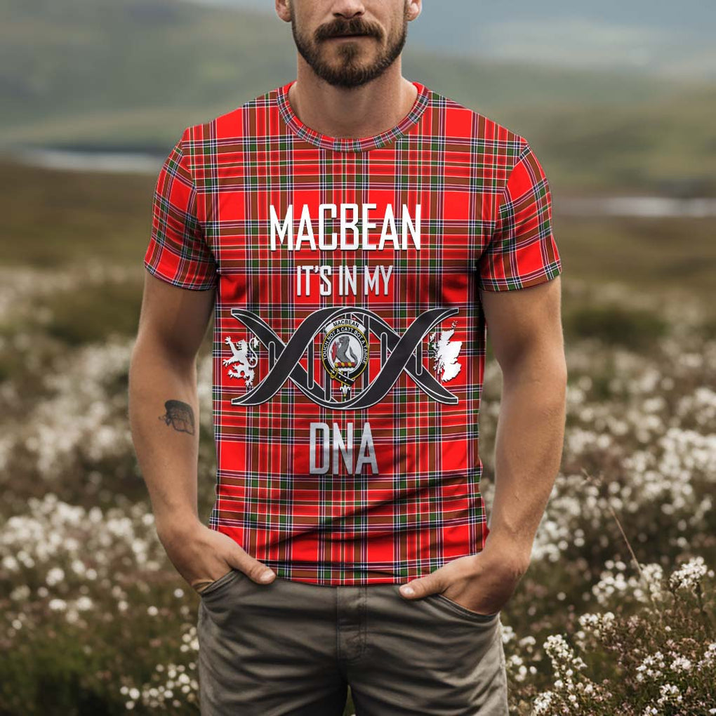 MacBean Modern Tartan T-Shirt with Family Crest DNA In Me Style Kid's Shirt - Tartan Vibes Clothing