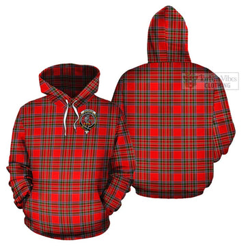 MacBean Modern Tartan Cotton Hoodie with Family Crest Pullover Hoodie - Tartan Vibes Clothing