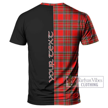 MacBean Modern Tartan T-Shirt with Family Crest and Half Of Me Style - Tartan Vibes Clothing