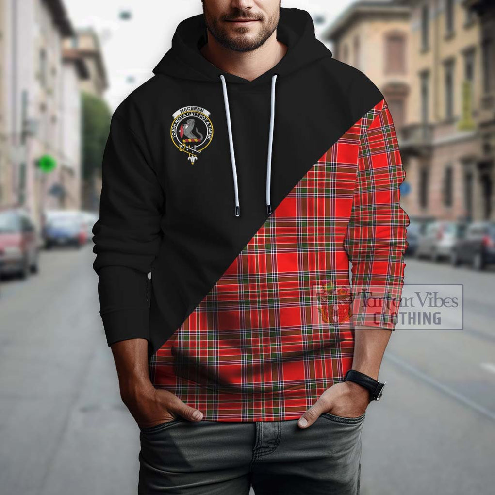 MacBean Modern Tartan Hoodie with Family Crest and Military Logo Style - Tartan Vibes Clothing