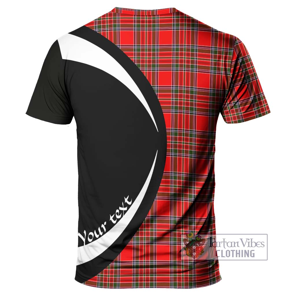 MacBean Modern Tartan T-Shirt with Family Crest Circle Style - Tartan Vibes Clothing