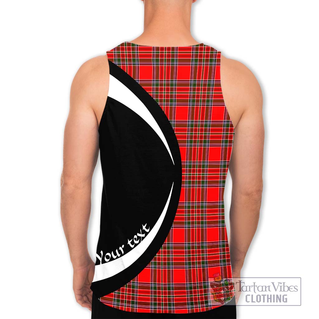MacBean Modern Tartan Men's Tank Top with Family Crest Circle Style - Tartan Vibes Clothing