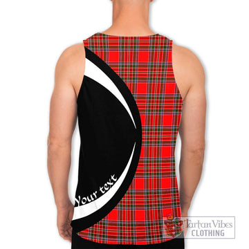 MacBean Modern Tartan Men's Tank Top with Family Crest Circle Style - Tartan Vibes Clothing