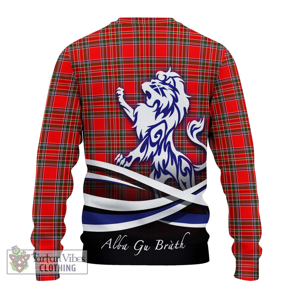 MacBean Modern Tartan Ugly Sweater with Alba Gu Brath Regal Lion Emblem - Tartan Vibes Clothing