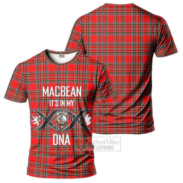 MacBean Modern Tartan T-Shirt with Family Crest DNA In Me Style - Tartan Vibes Clothing