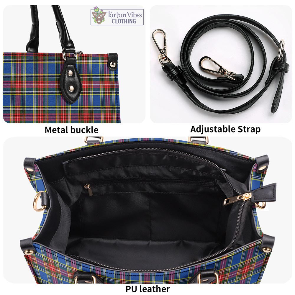 Tartan Vibes Clothing MacBeth Tartan Luxury Leather Handbags