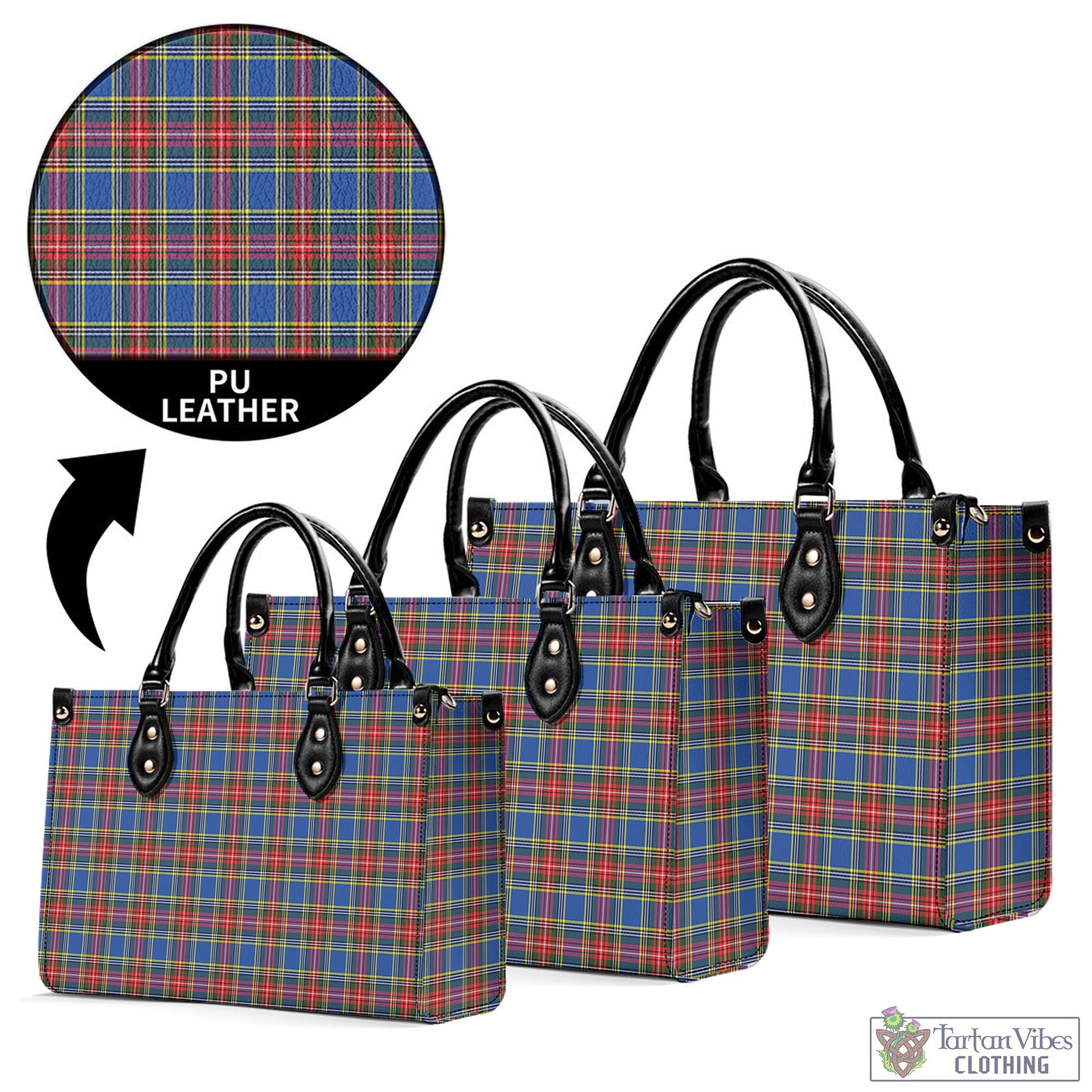 MacBeth (McBeth) Tartan Luxury Leather Handbags - Tartan Vibes Clothing