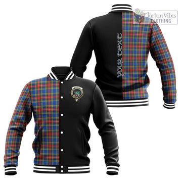 MacBeth (McBeth) Tartan Baseball Jacket with Family Crest and Half Of Me Style Unisex - Tartan Vibes Clothing
