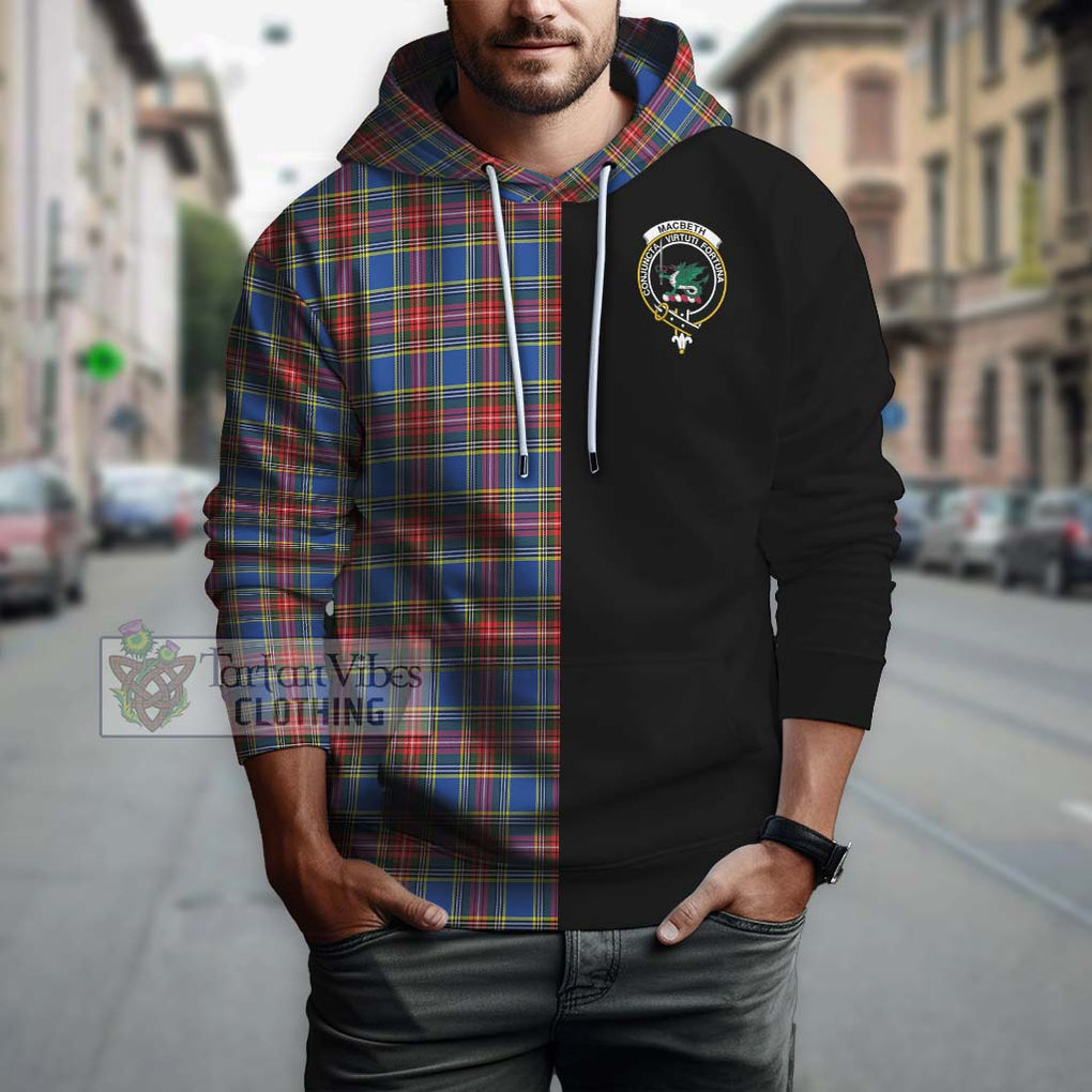 MacBeth (McBeth) Tartan Hoodie with Family Crest and Half Of Me Style Zip Hoodie - Tartan Vibes Clothing