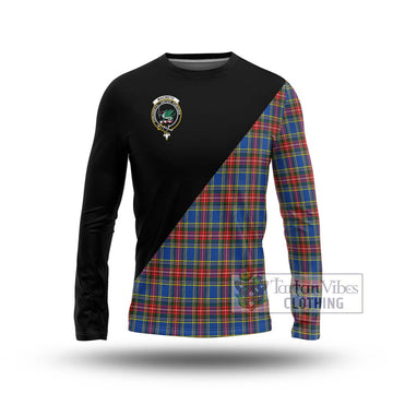 MacBeth (McBeth) Tartan Long Sleeve T-Shirt with Family Crest and Military Logo Style Unisex - Tartan Vibes Clothing