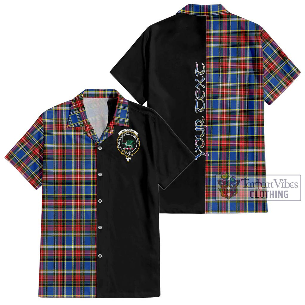 MacBeth (McBeth) Tartan Hawaiian Shirt with Family Crest and Half Of Me Style Kid - Tartan Vibes Clothing