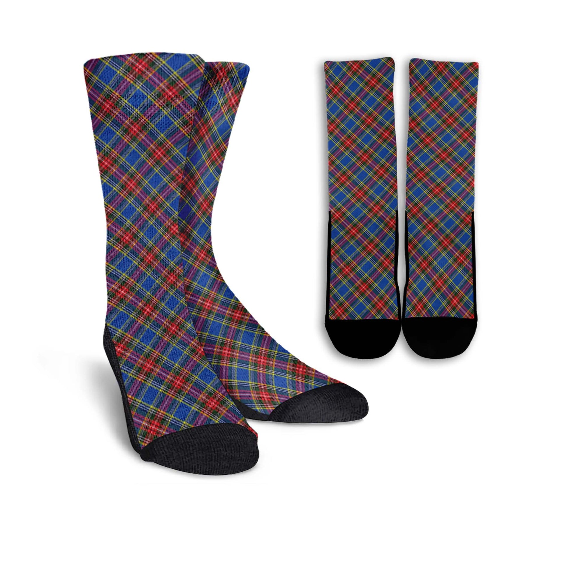 MacBeth (McBeth) Tartan Crew Socks Cross Style Crew Socks - Tartan Vibes Clothing