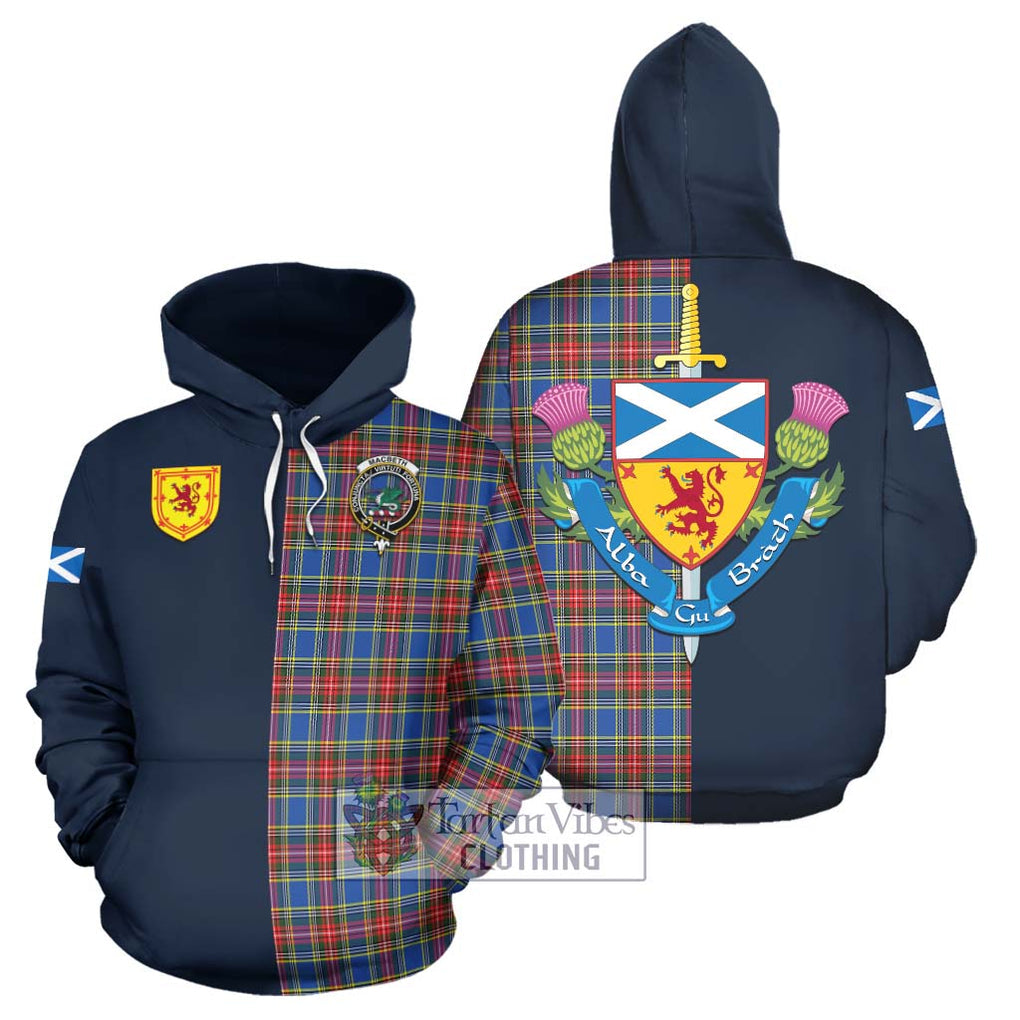 MacBeth (McBeth) Tartan Hoodie Alba with Scottish Lion Royal Arm Half Style Zip Hoodie - Tartan Vibes Clothing
