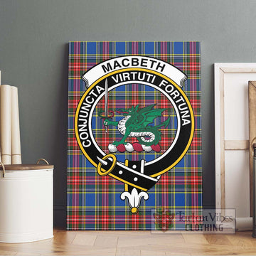 MacBeth (McBeth) Tartan Canvas Print Wall Art with Family Crest Without Frame - Tartan Vibes Clothing