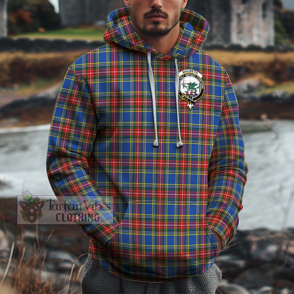 MacBeth (McBeth) Tartan Cotton Hoodie with Family Crest Zip Hoodie - Tartan Vibes Clothing
