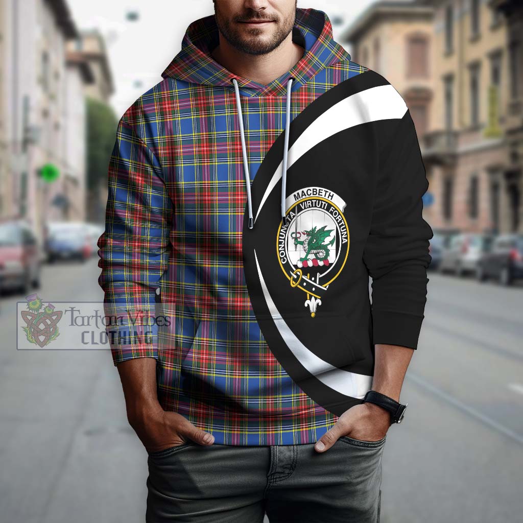 MacBeth (McBeth) Tartan Hoodie with Family Crest Circle Style Zip Hoodie - Tartan Vibes Clothing