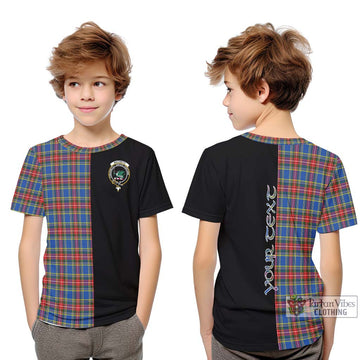 MacBeth (McBeth) Tartan Kid T-Shirt with Family Crest and Half Of Me Style Youth XL Size14 - Tartan Vibes Clothing