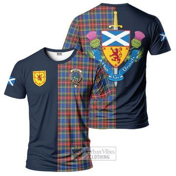 MacBeth (McBeth) Tartan T-Shirt Alba with Scottish Lion Royal Arm Half Style Kid's Shirt - Tartan Vibes Clothing