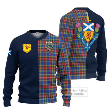 MacBeth (McBeth) Tartan Ugly Sweater Alba with Scottish Lion Royal Arm Half Style Unisex - Tartan Vibes Clothing