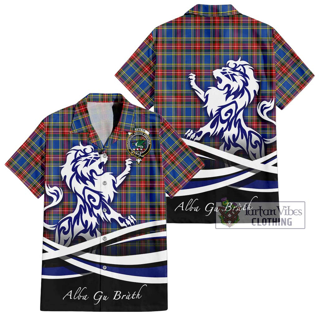 MacBeth (McBeth) Tartan Hawaiian Shirt with Alba Gu Brath Regal Lion Emblem Kid - Tartan Vibes Clothing