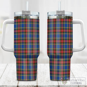 MacBeth (McBeth) Tartan Tumbler with Handle One Size 40 OZ - Tartan Vibes Clothing