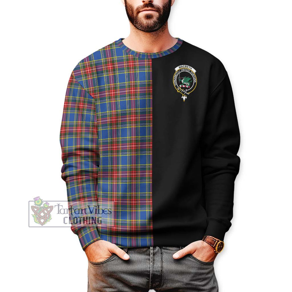 MacBeth (McBeth) Tartan Sweatshirt with Family Crest and Half Of Me Style Unisex - Tartan Vibes Clothing