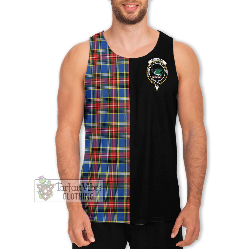 MacBeth (McBeth) Tartan Men's Tank Top with Family Crest and Half Of Me Style Men - Tartan Vibes Clothing