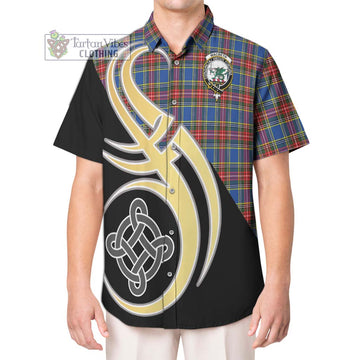 MacBeth (McBeth) Tartan Hawaiian Shirt with Family Crest and Celtic Symbol Style Kid - Tartan Vibes Clothing