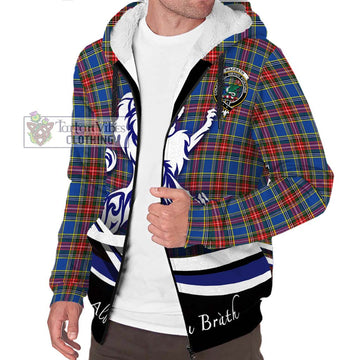 MacBeth (McBeth) Tartan Sherpa Hoodie with Alba Gu Brath Regal Lion Emblem Unisex S - Tartan Vibes Clothing