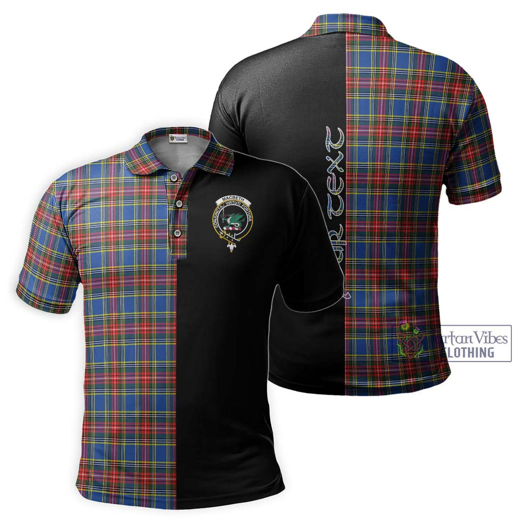 MacBeth (McBeth) Tartan Polo Shirt with Family Crest and Half Of Me Style Kid - Tartan Vibes Clothing