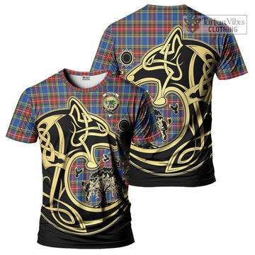 MacBeth (McBeth) Tartan T-Shirt with Family Crest Celtic Wolf Style Kid's Shirt - Tartan Vibes Clothing