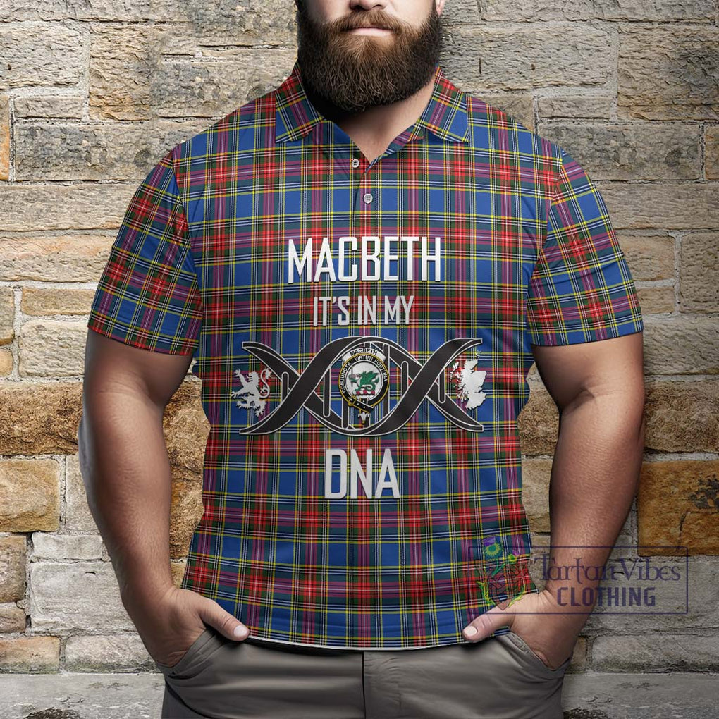 MacBeth (McBeth) Tartan Polo Shirt with Family Crest DNA In Me Style Kid - Tartan Vibes Clothing